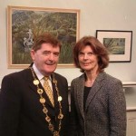 Mayor Michael Hourigan with Gabrielle Wallace O'Donnell